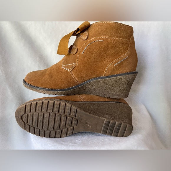 Marco Tozzi Women's Ankle Boots Lace-Up Tan Sz 39 - Picture 6 of 9